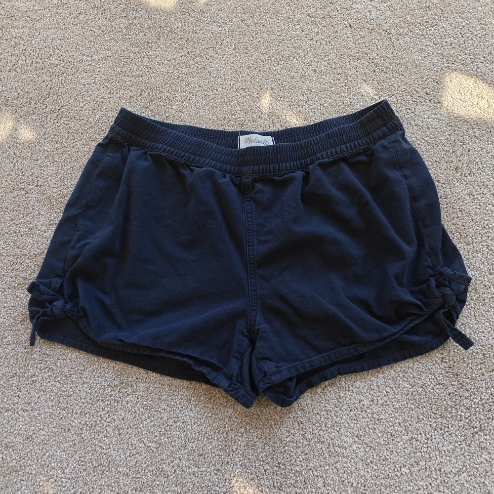 Madewell Black Tie-Side Lounge Athletic Shorts